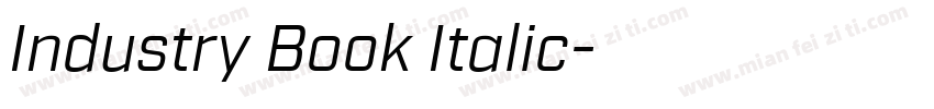Industry Book Italic字体转换